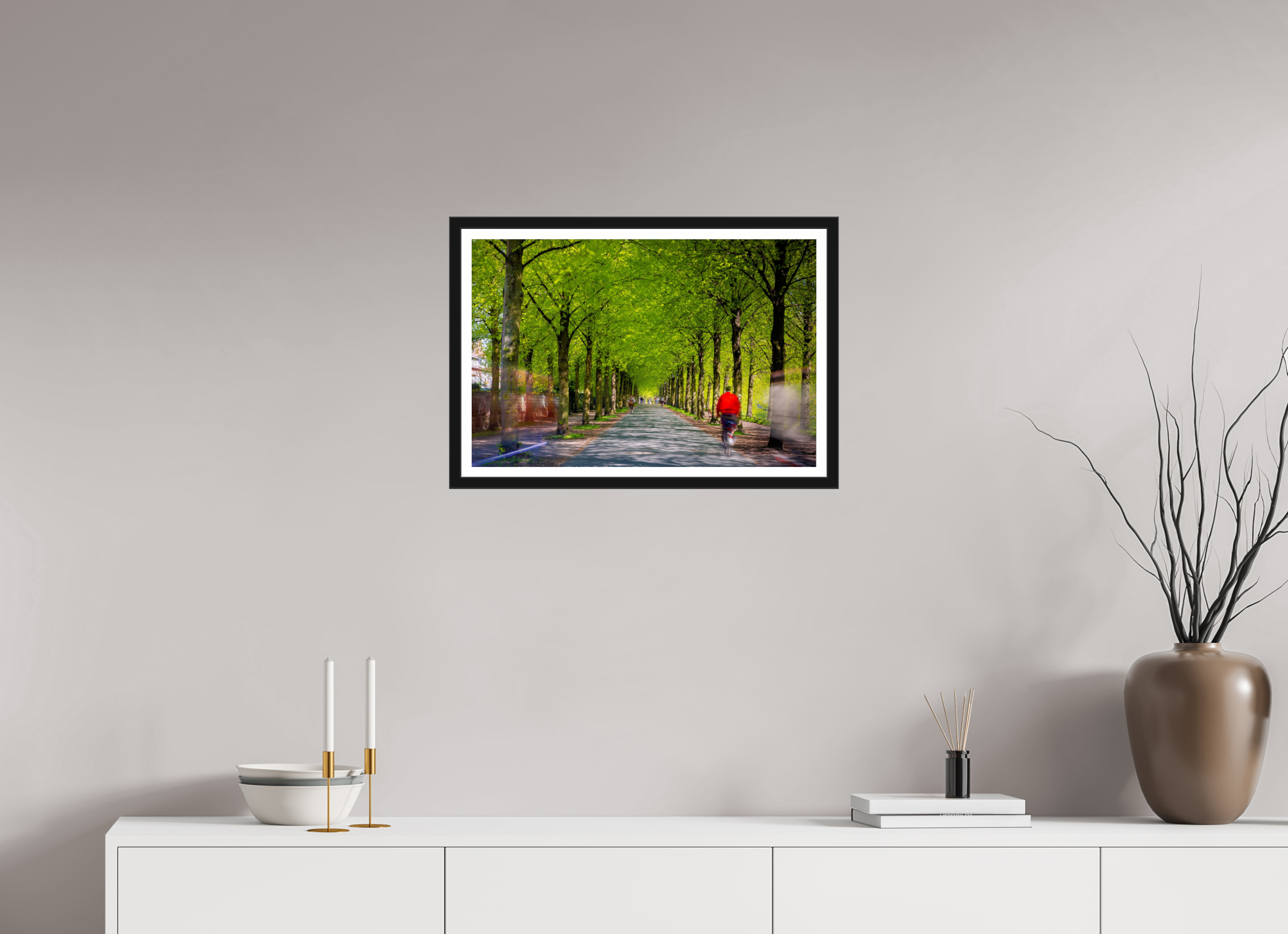60 x 40 cm, Bern und Rand Belebte Promenade