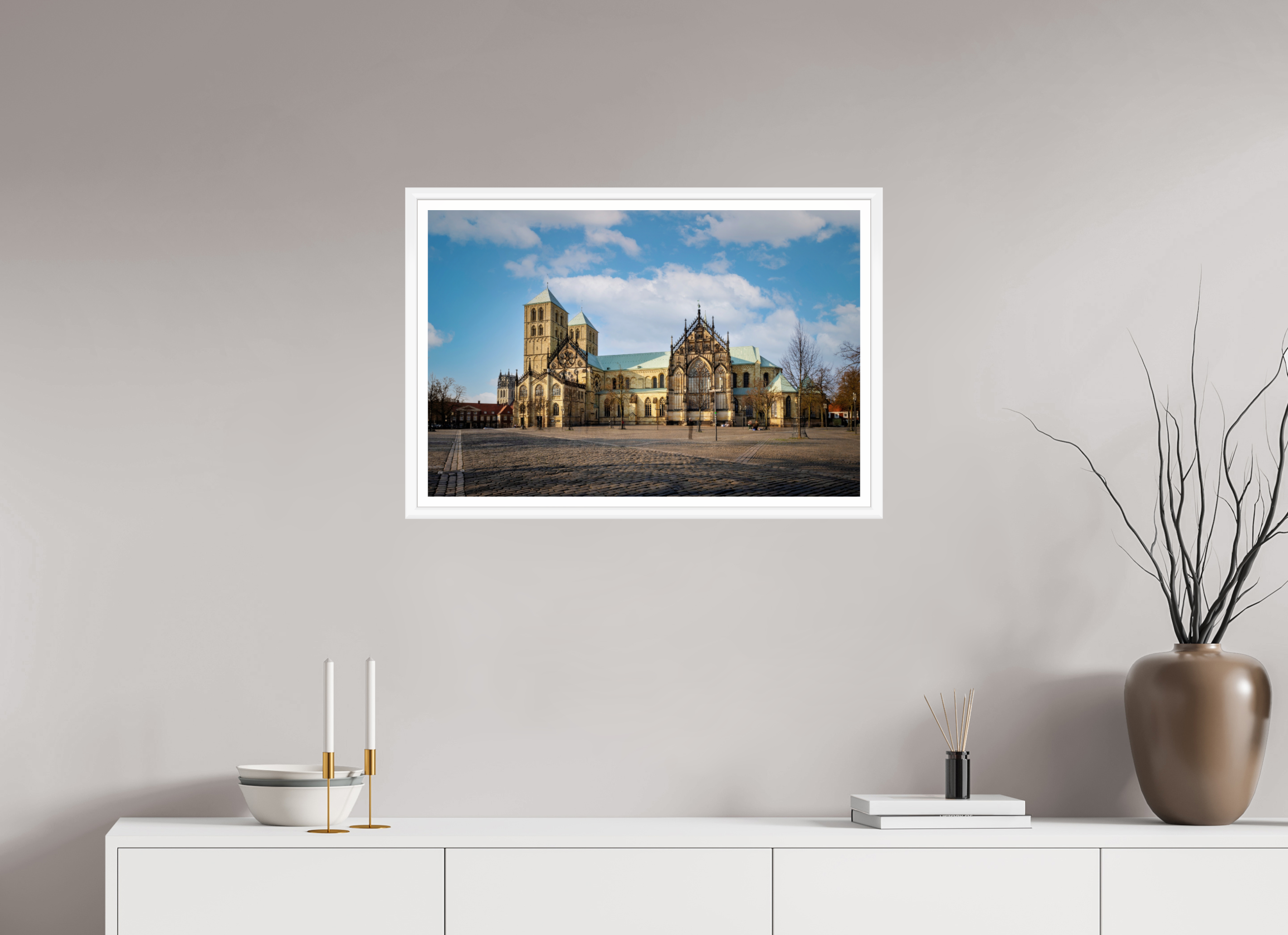 75 x 50 cm, Bern weiß und Rand Der Dom