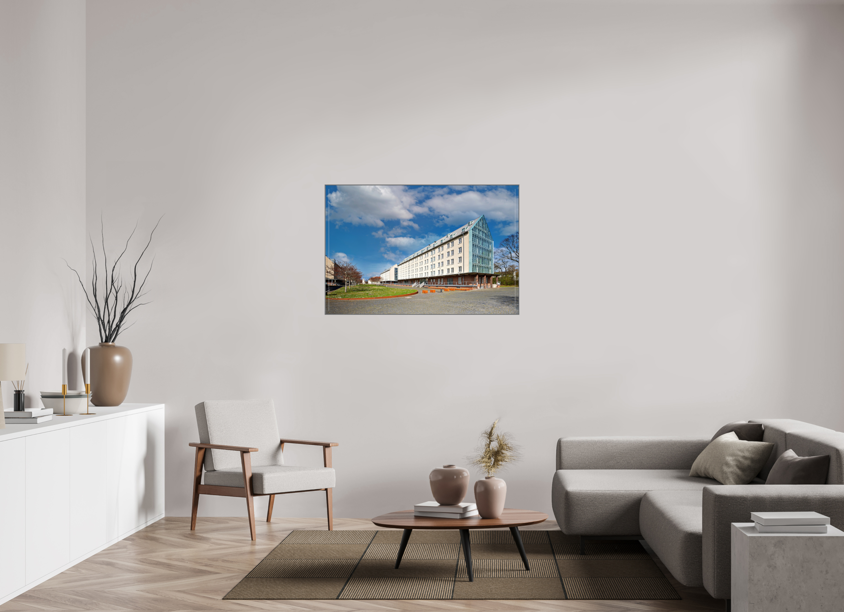120 x 80 cm, Alurahmen 25mm Die Speicherstadt