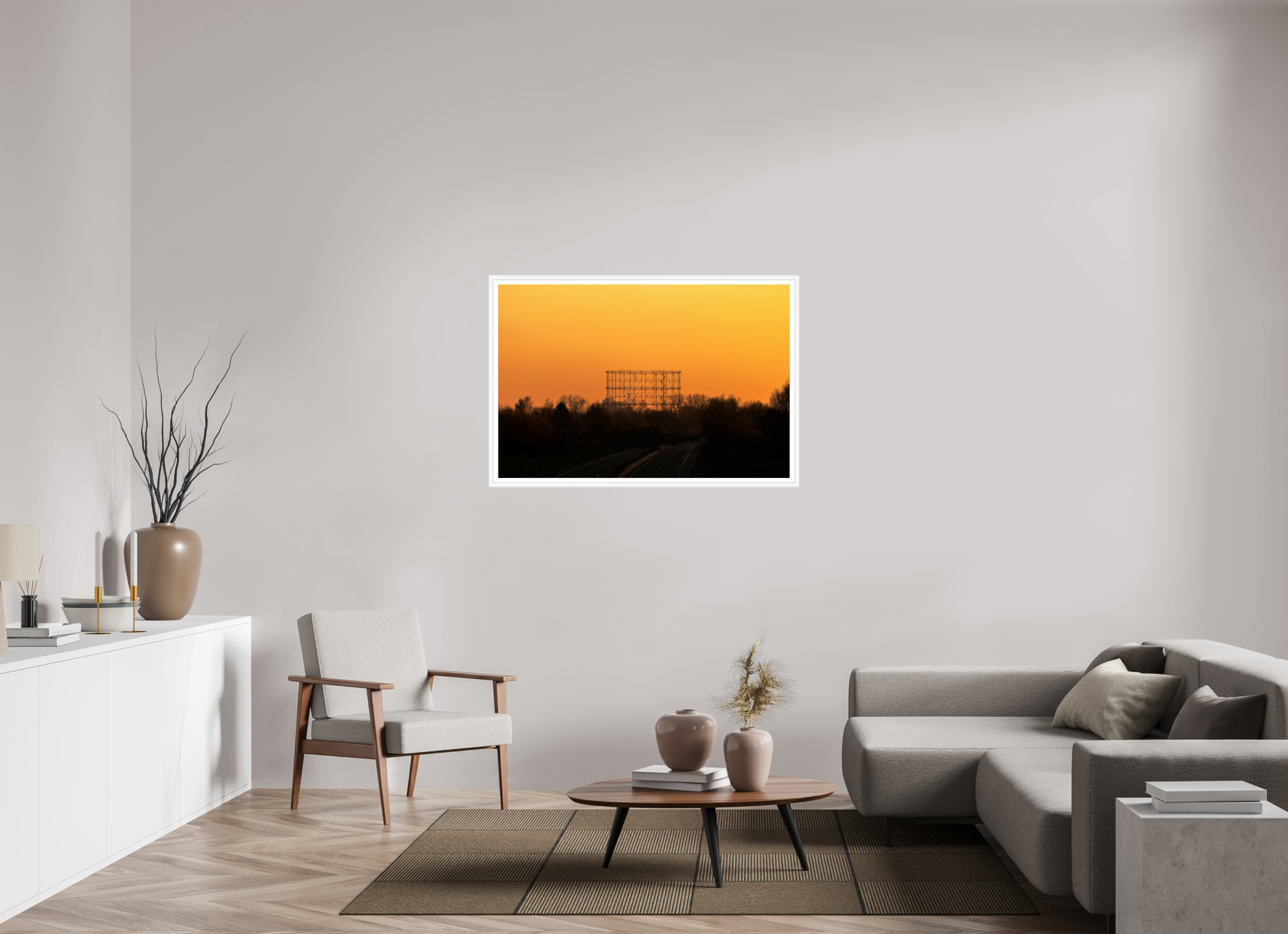 120 x 80 cm, Bern weiß und Rand Der Gasometer