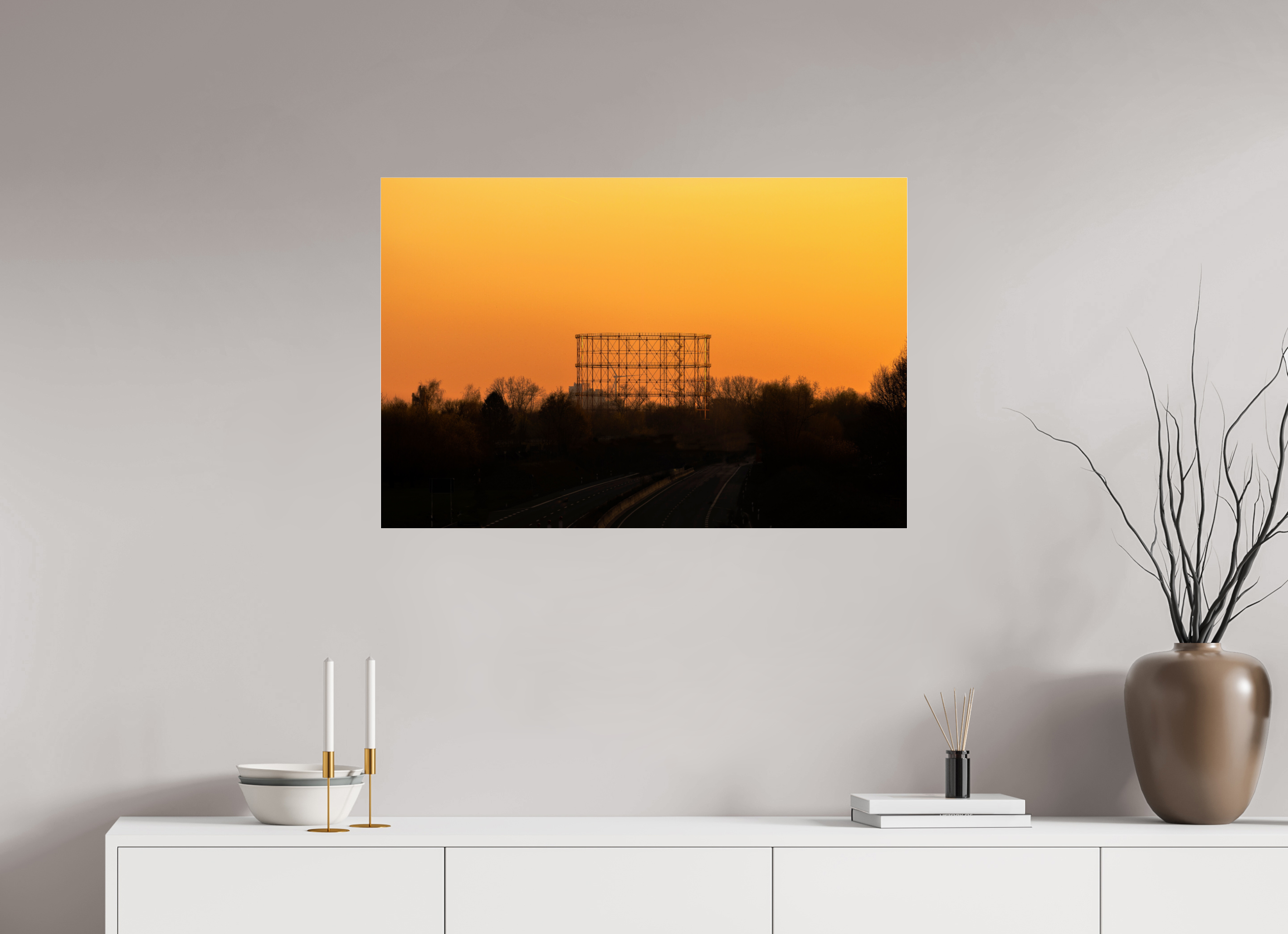 90 x 60 cm, Photo Print Under Acrylic Glass Der Gasometer