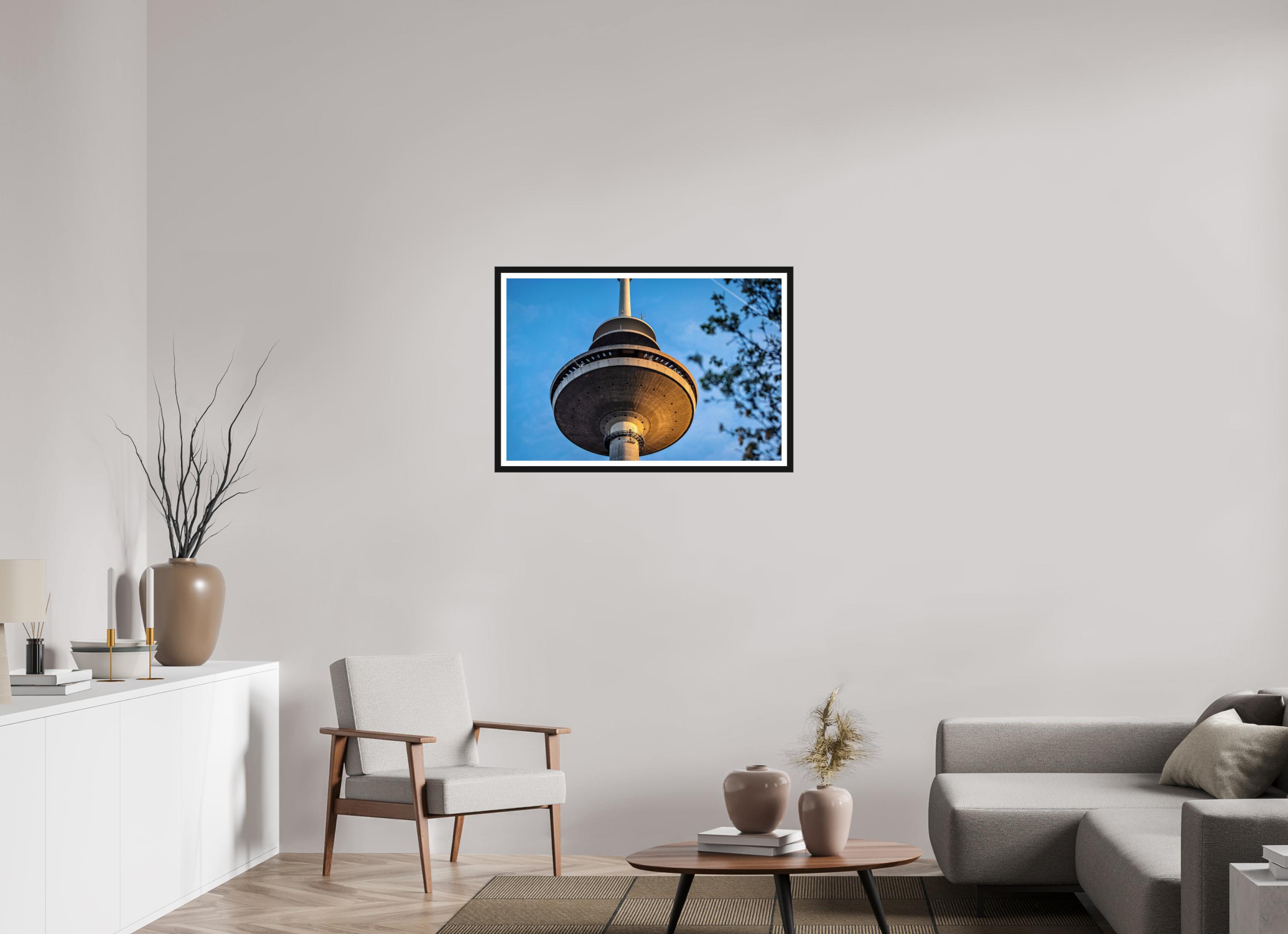 90 x 60 cm, Bern und Rand Der Fernsehturm - Das UFO