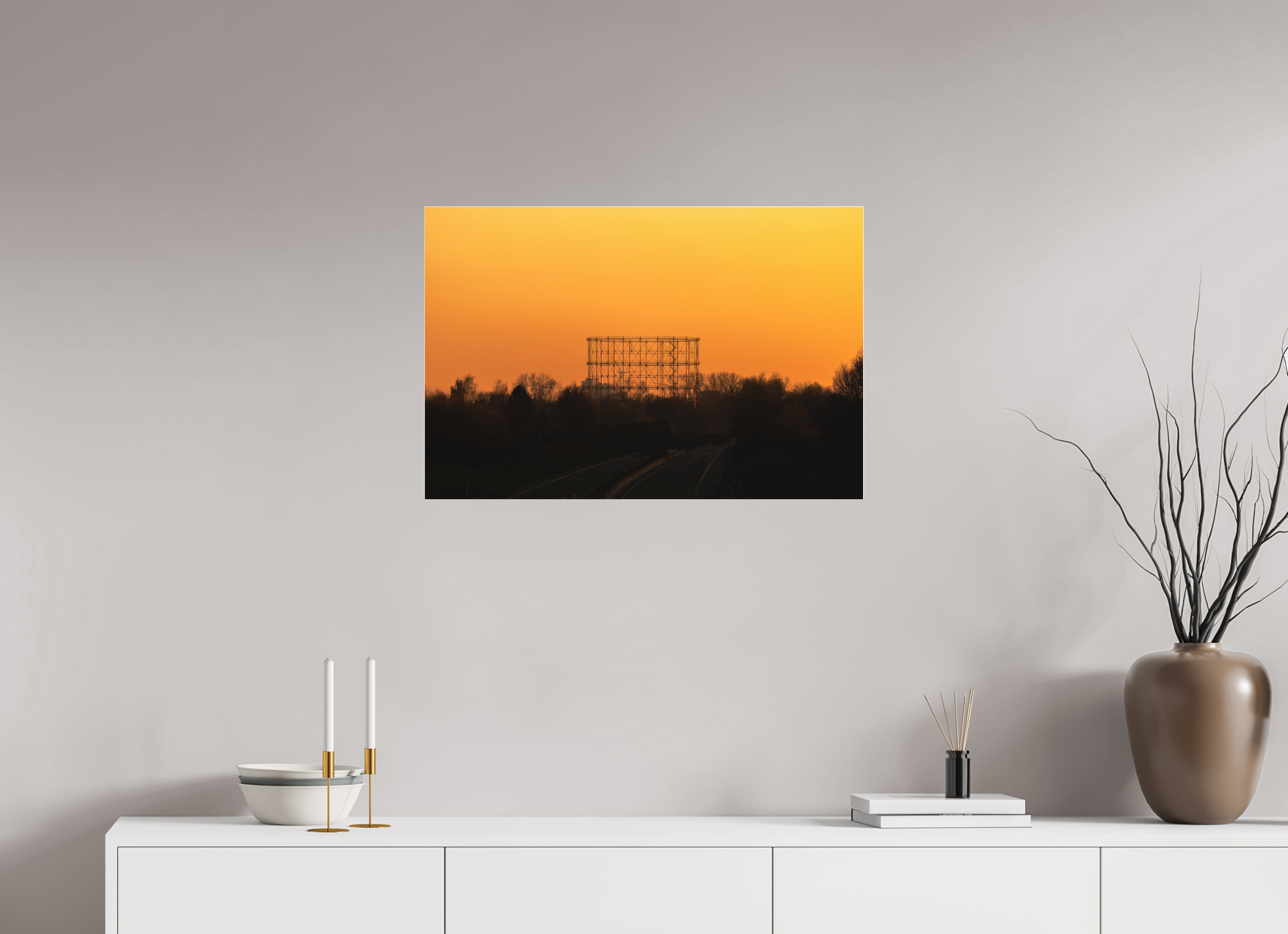 75 x 50 cm, Acrylglas Fine Art Pigmentdruck Der Gasometer