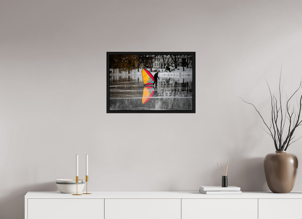 60 x 40 cm, Floater Frame Der Eissegler