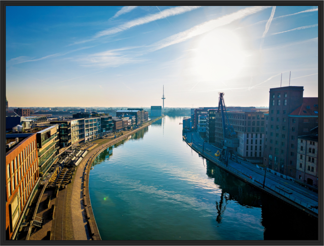 Main image Münster Hafen – Ruhe zwischen Stahl und Wasser