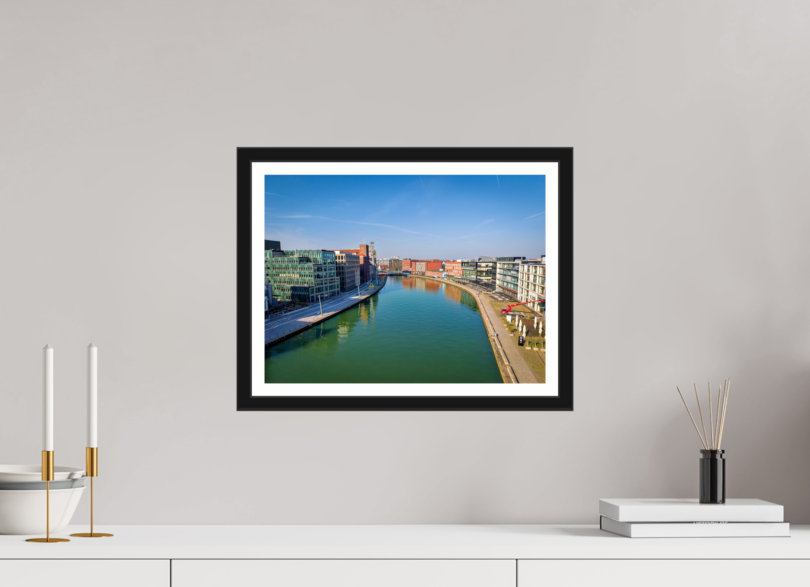 40 x 30 cm, Bern und Rand Münster Hafen – Ruhe zwischen Stahl und Wasser