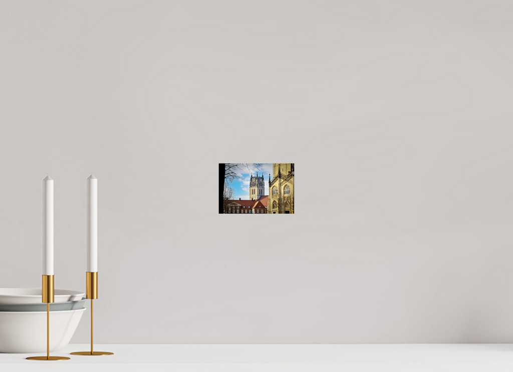 15 x 10 cm, Baryta - Fine Art Überwasserkirche mit Dom