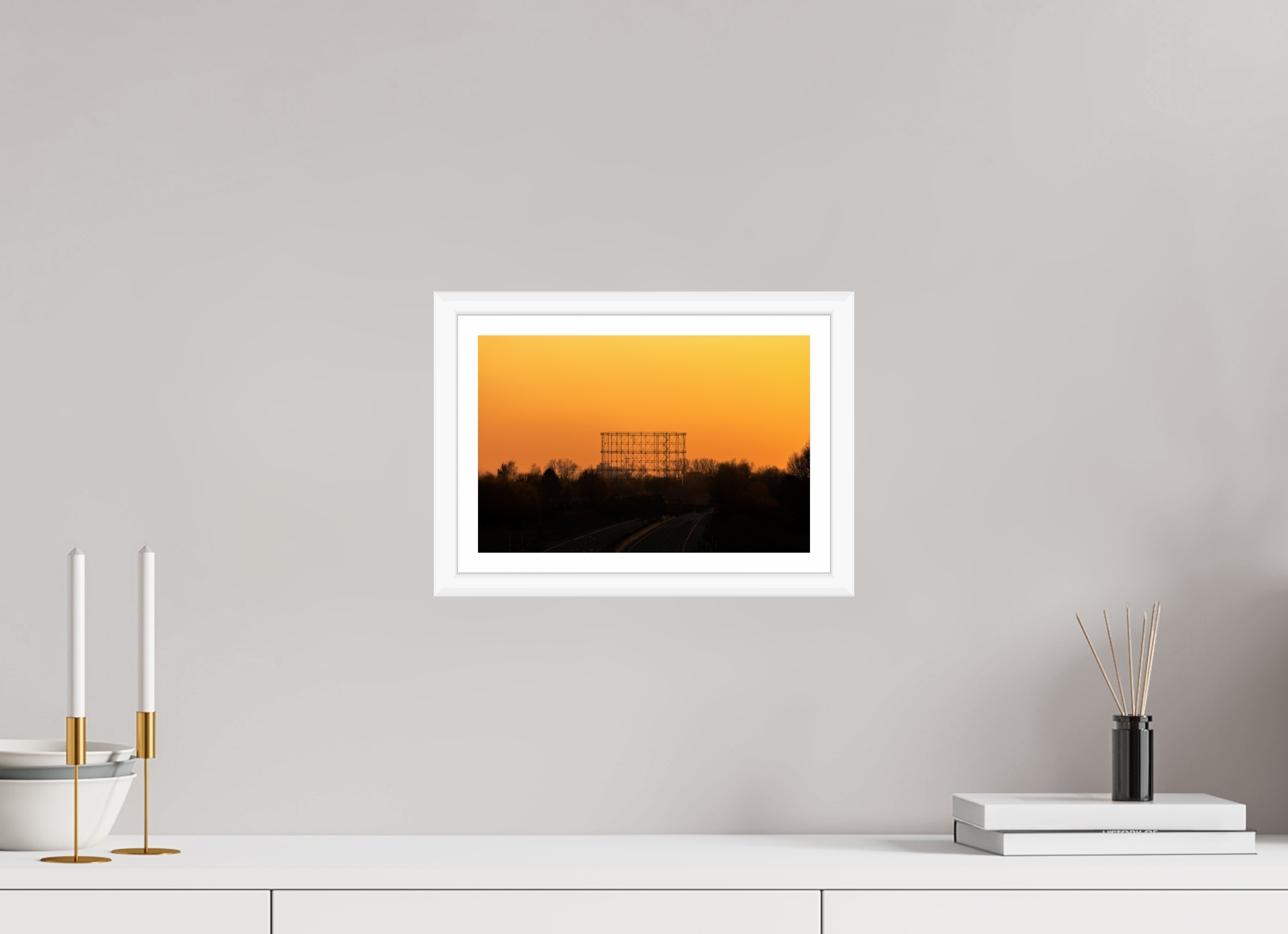 30 x 20 cm, Bern weiß und Rand Der Gasometer