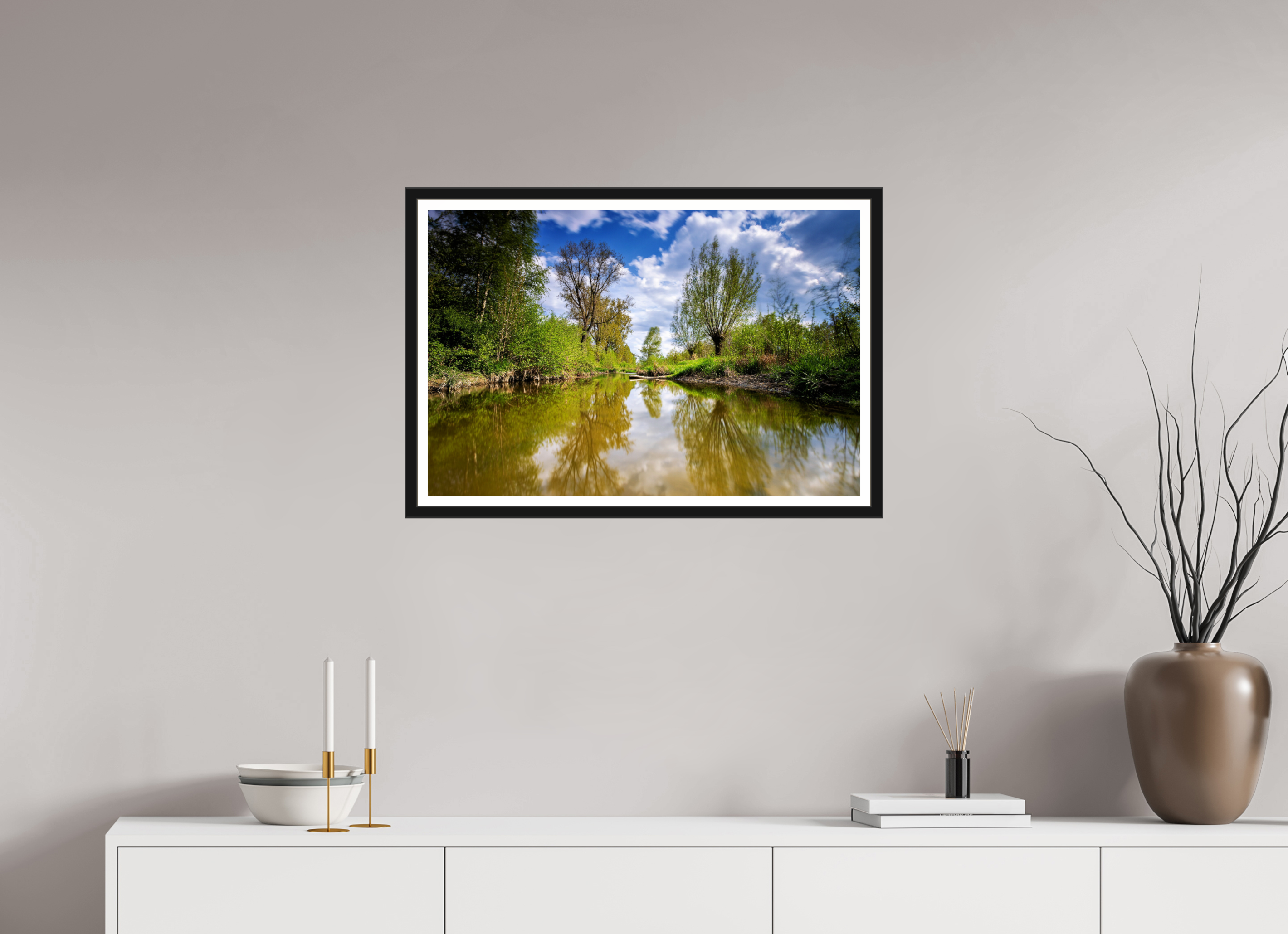 75 x 50 cm, Bern und Rand Aa - Renaturierung / 2