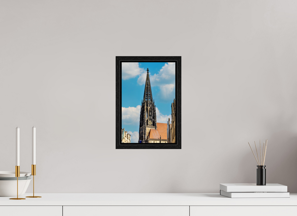 20 x 30 cm, Floater Frame Lambertikirche - Der Turm
